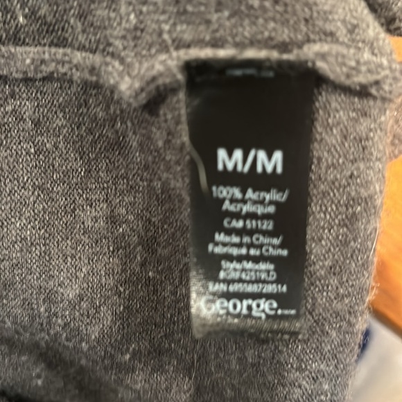 George grey cardigan with pockets sz medium - Picture 6 of 6